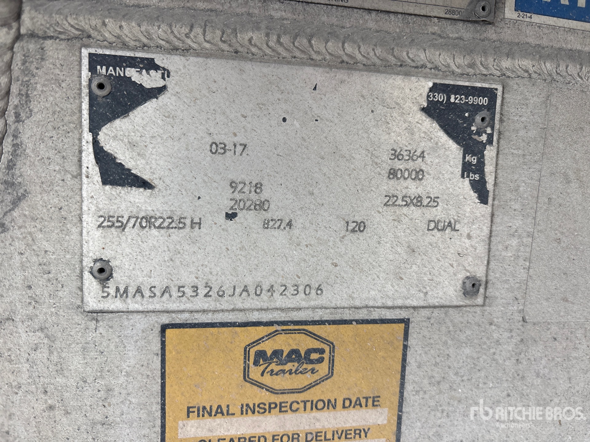 2018 Mac 53 ft