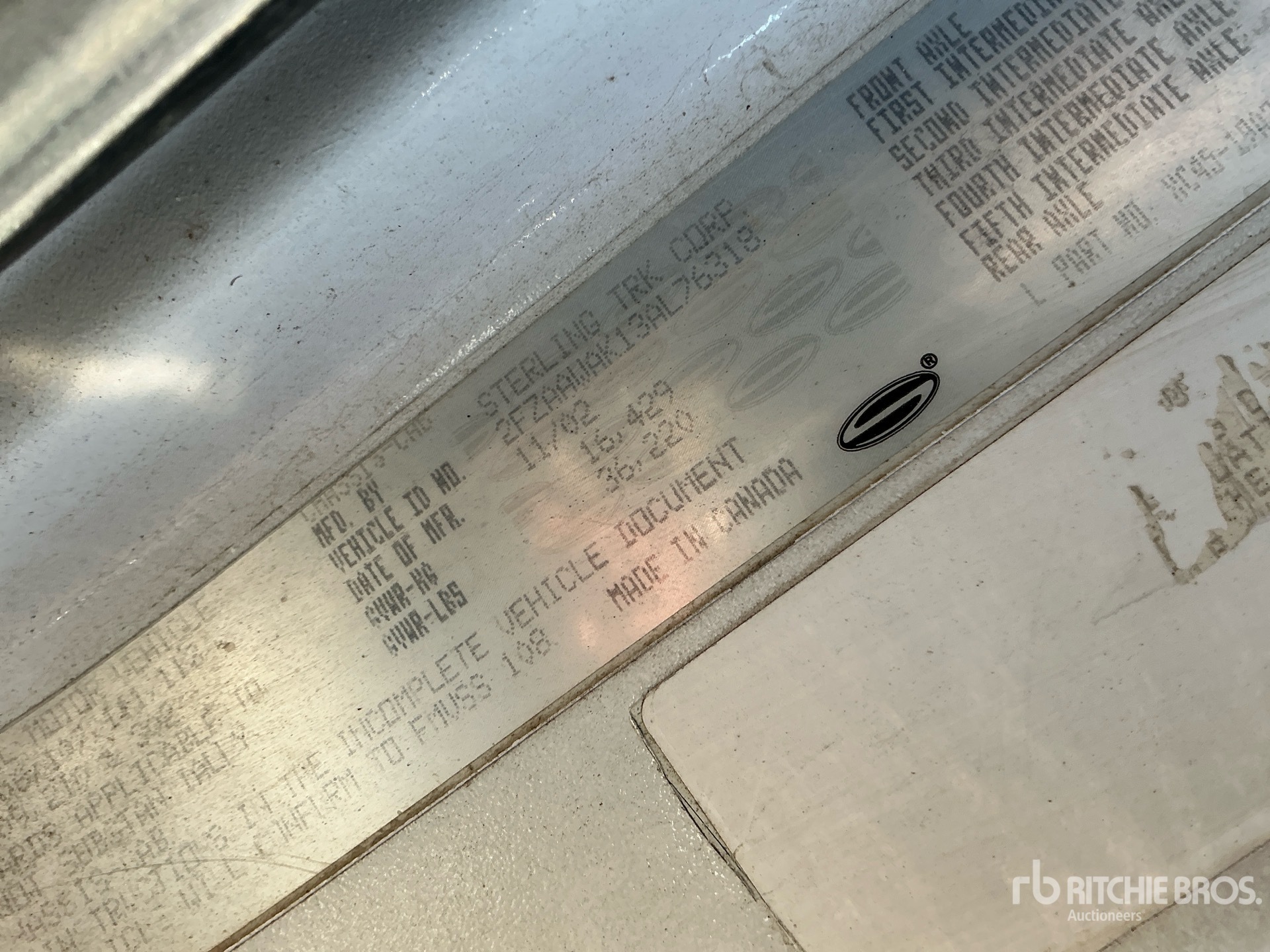 2003 Sterling L8500