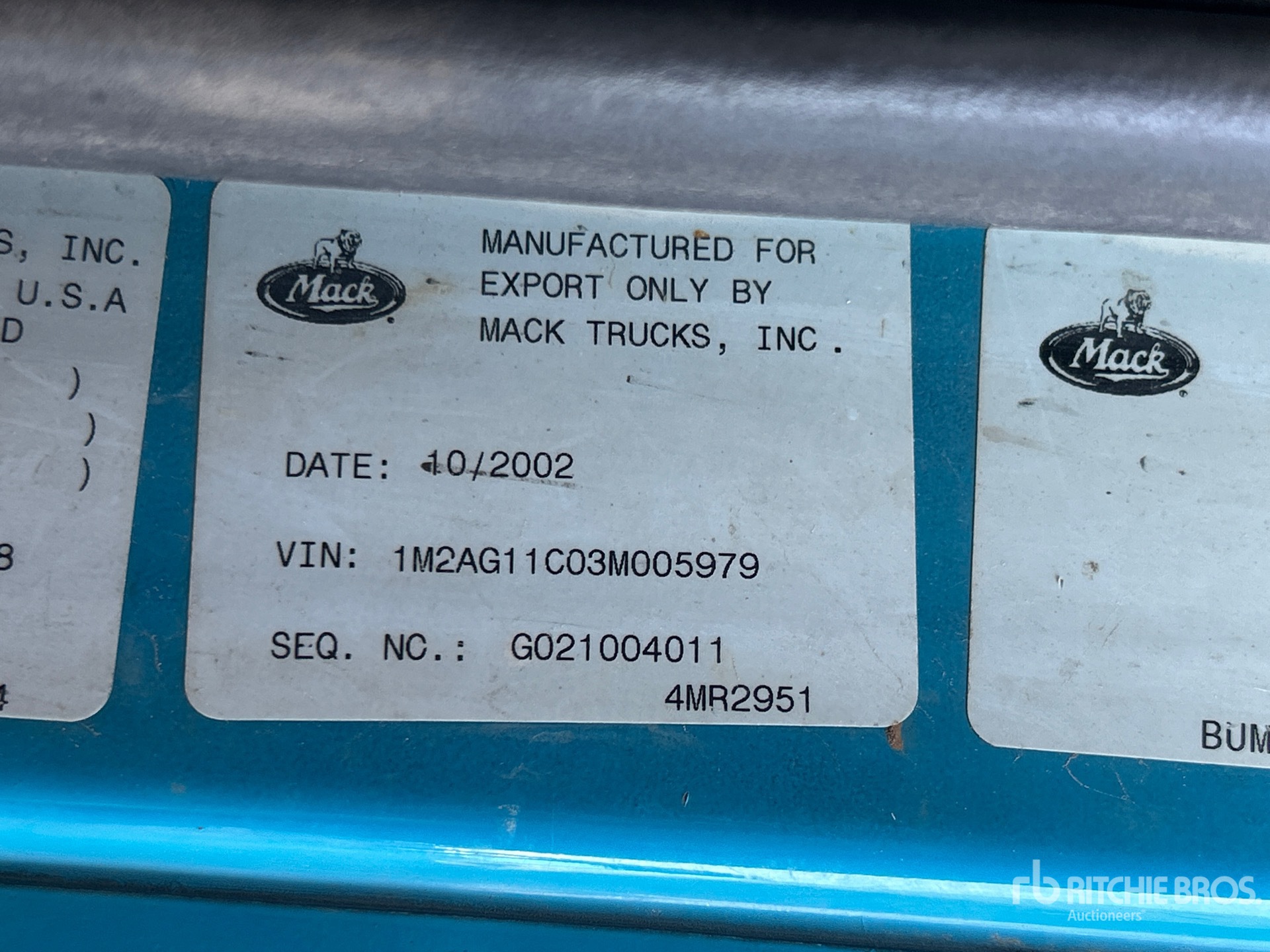 2003 Mack CV713