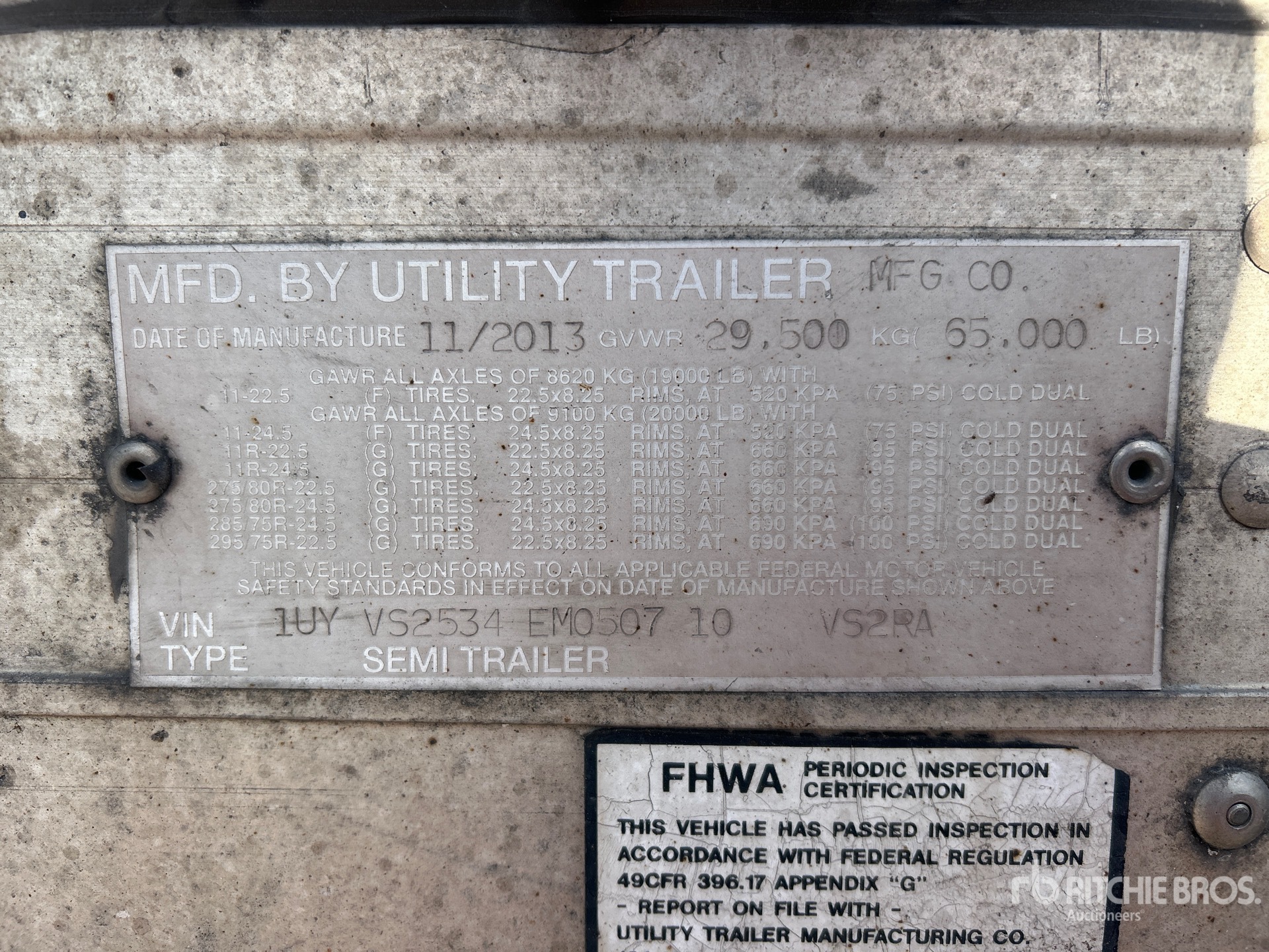 2014 Utility VS2RA