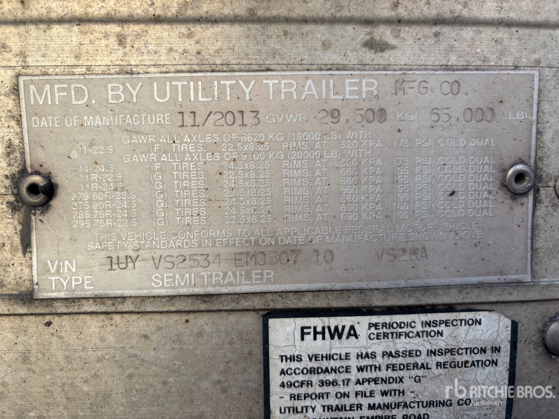 2014 Utility VS2RA