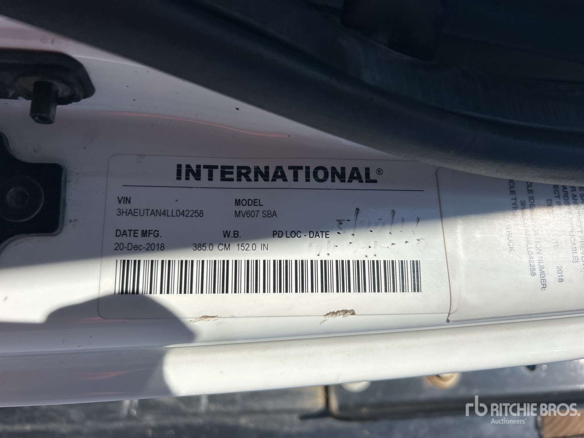 2020 International MV607