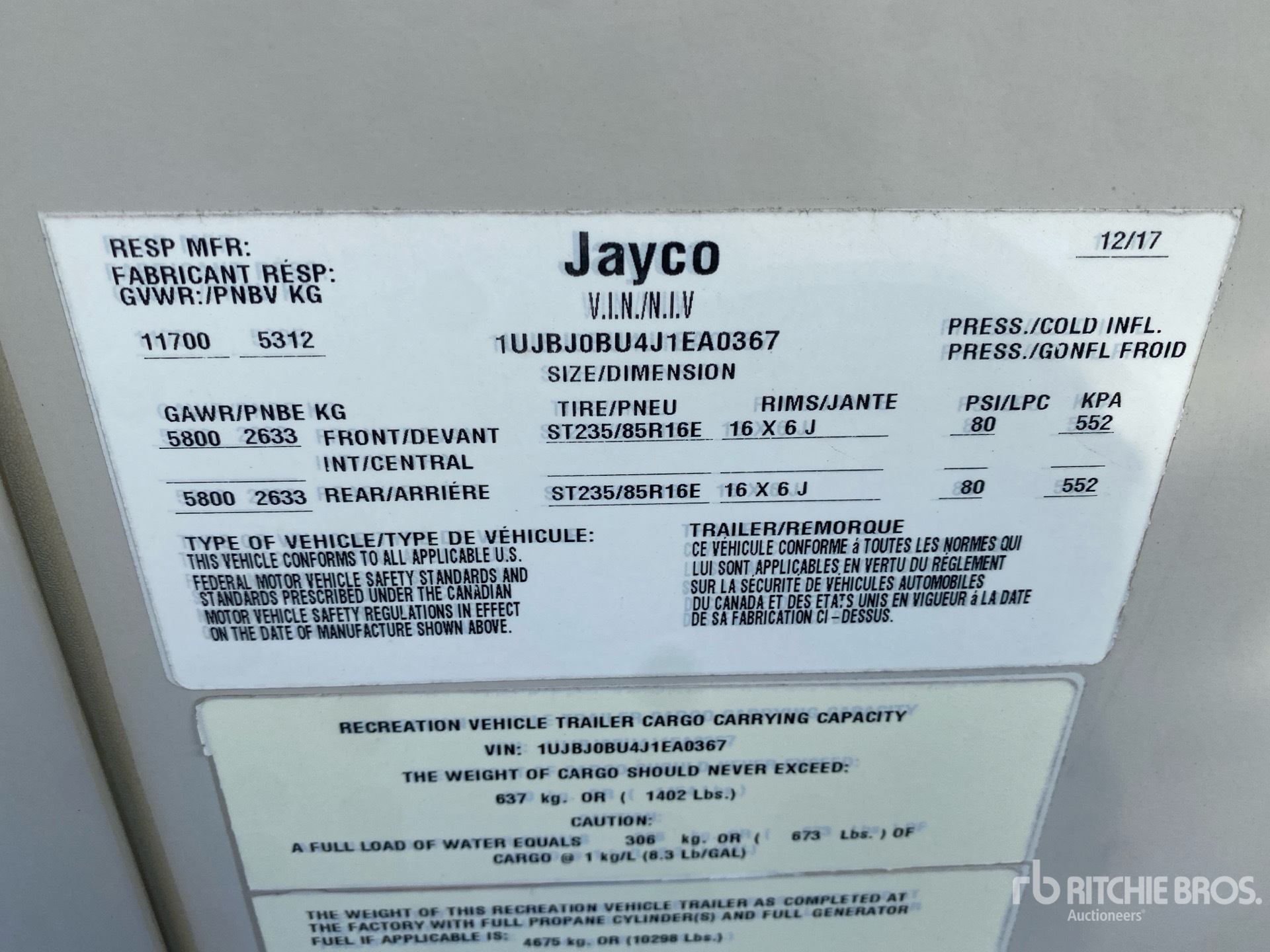 2018 Jayco EAGLE 330RTS