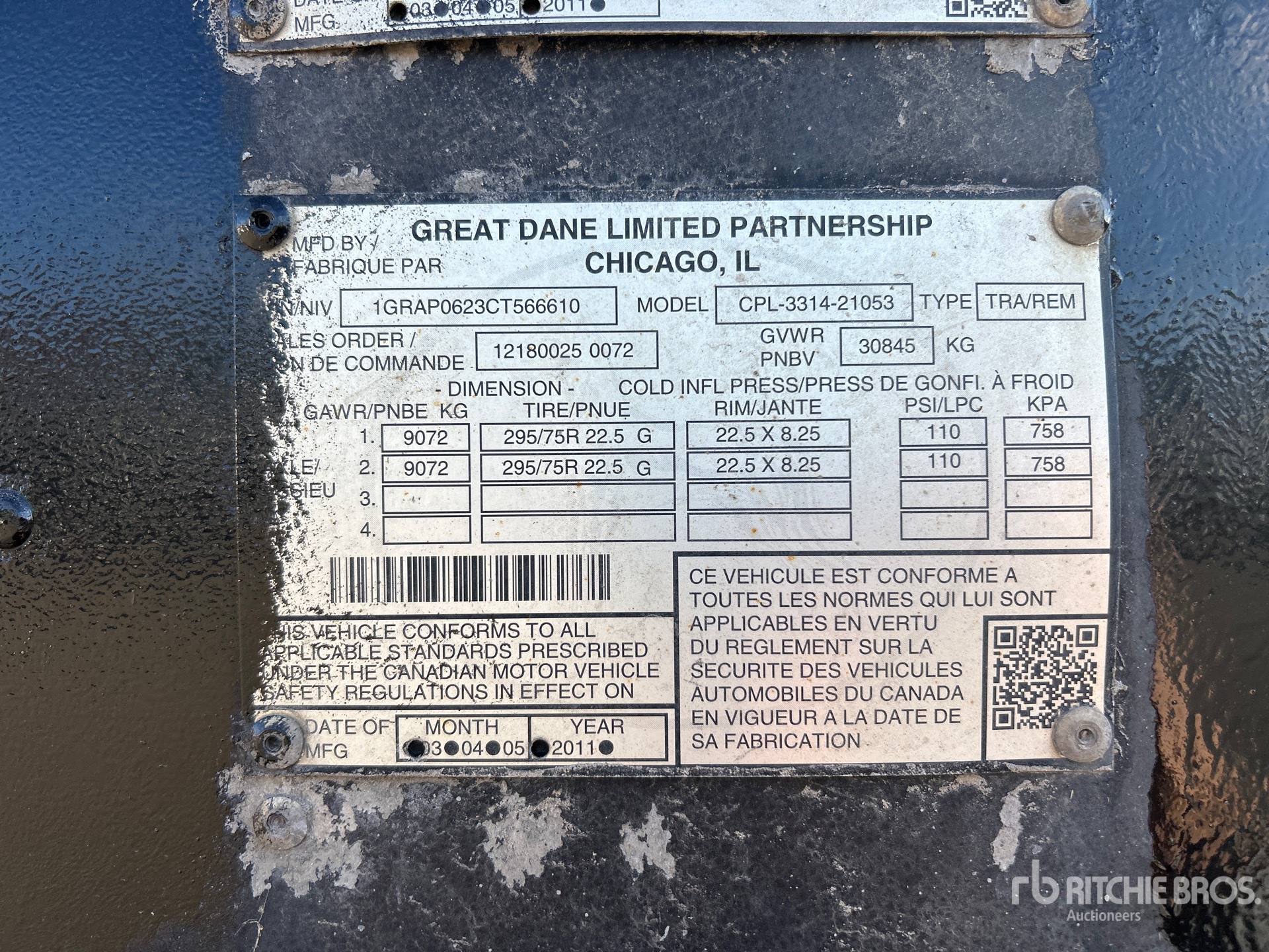 2012 Great Dane CPL331421053