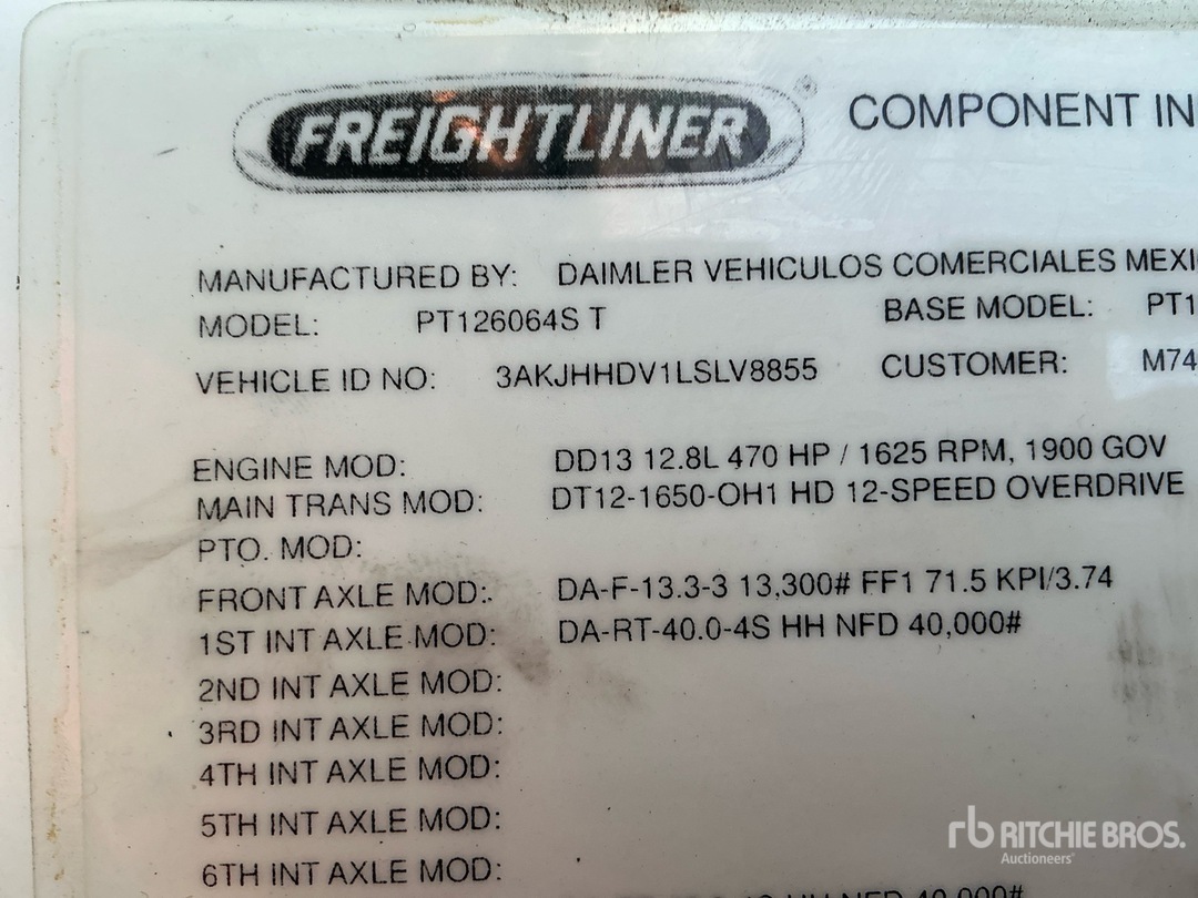 2020 Freightliner CASCADIA 126