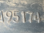 General Appearance with Frame Stamp Serial Number/VIN Photo