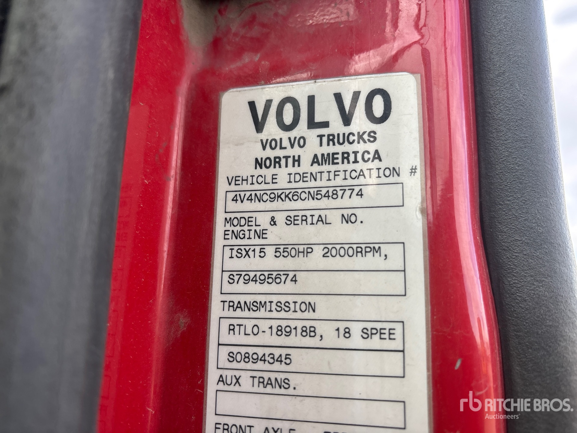 2012 Volvo VNL