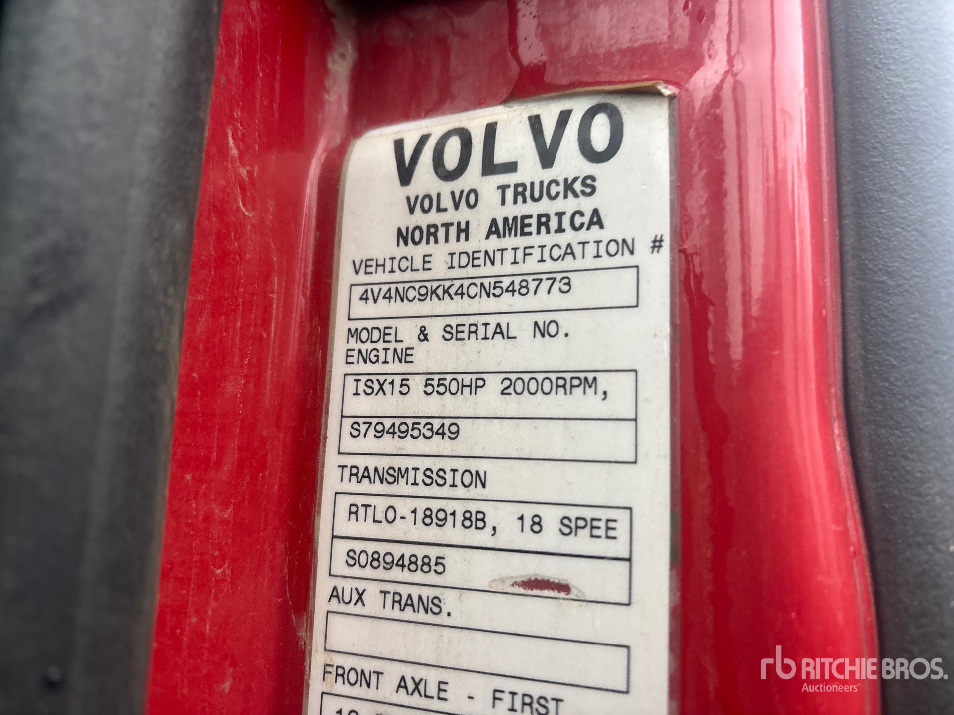 2012 Volvo VNL