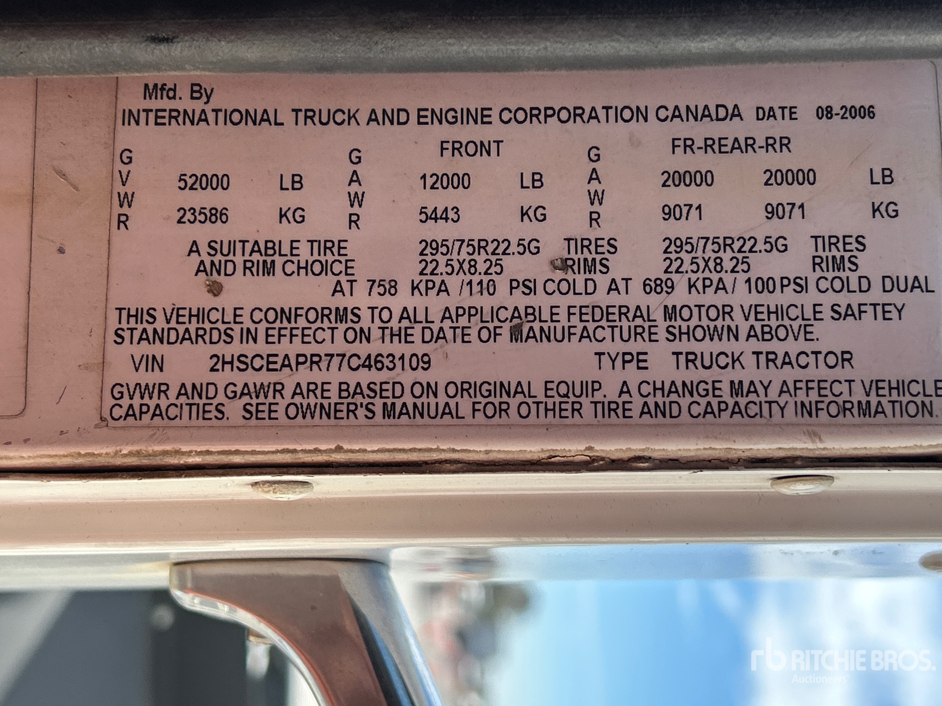 2007 International 9200I