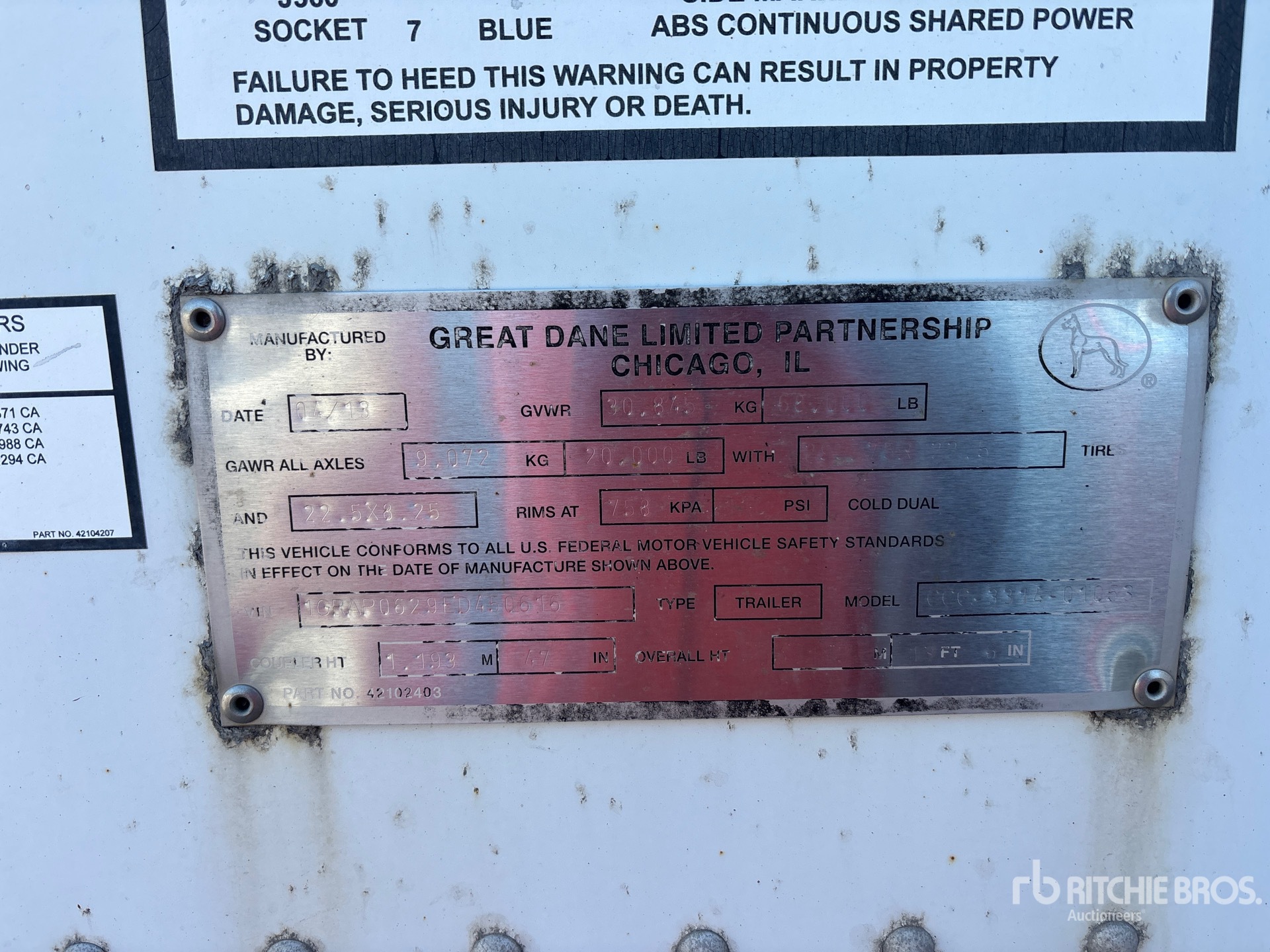 2014 Great Dane CCC-3314-01053