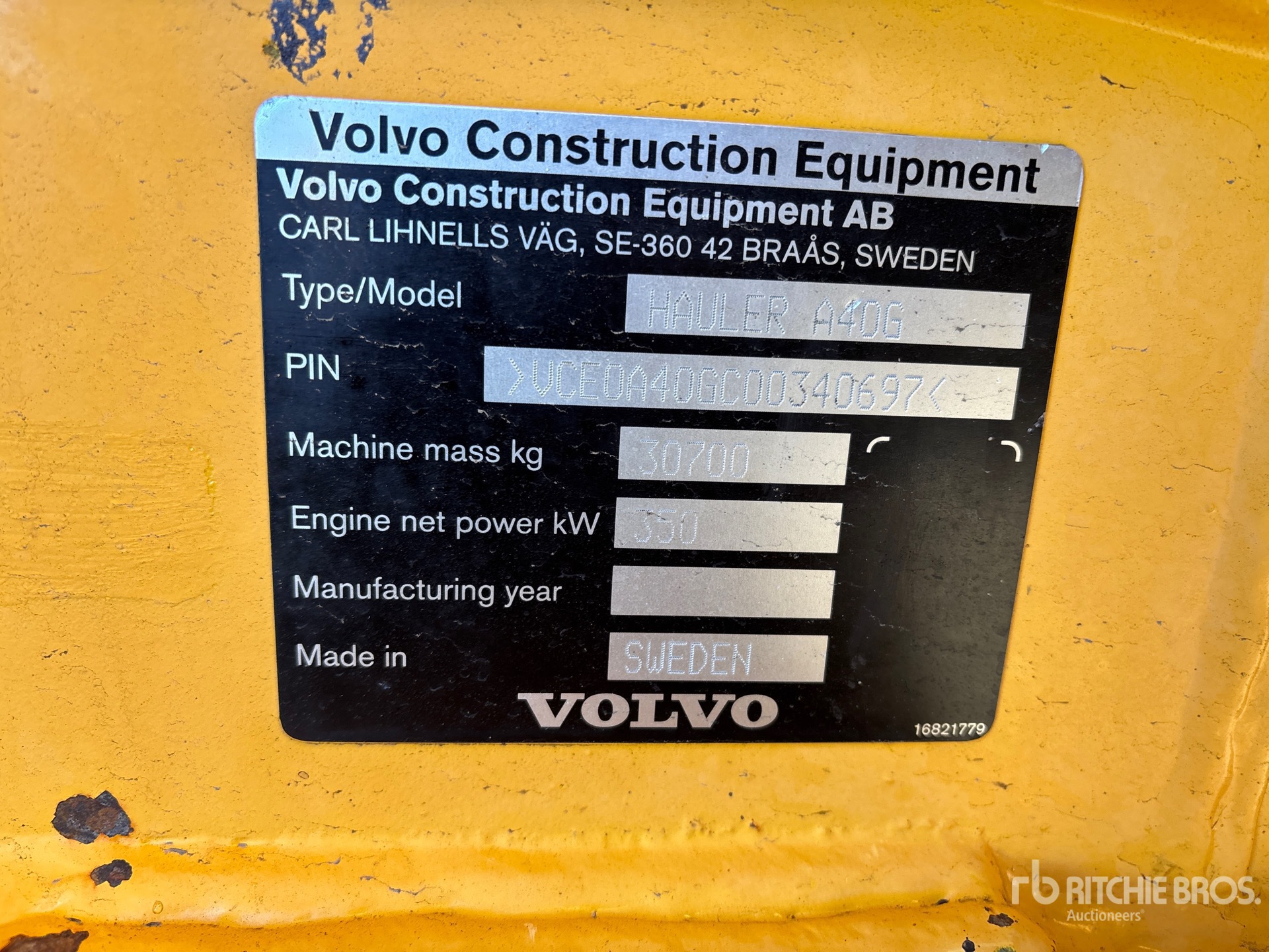 2015 Volvo A40G
