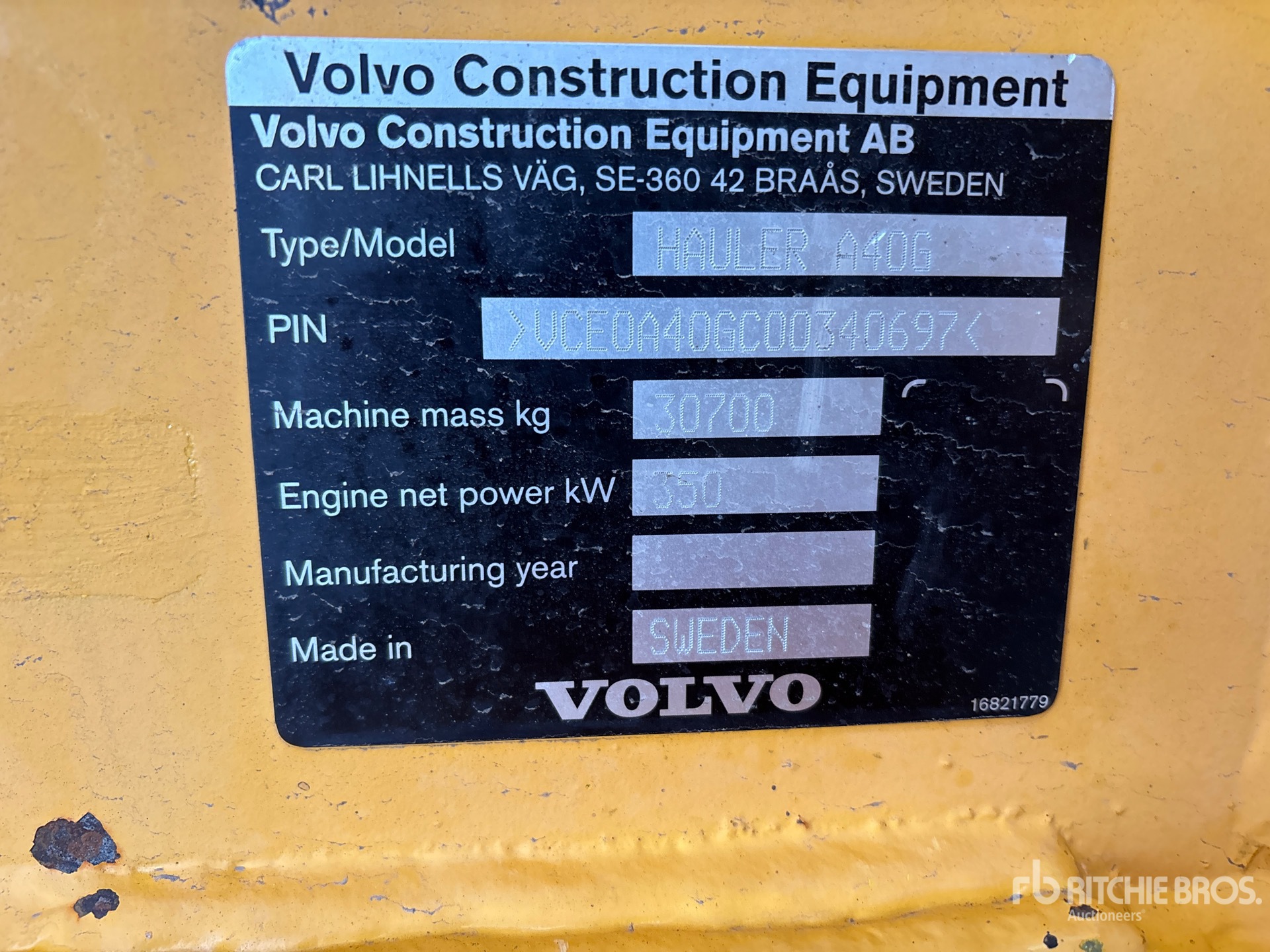 2015 Volvo A40G