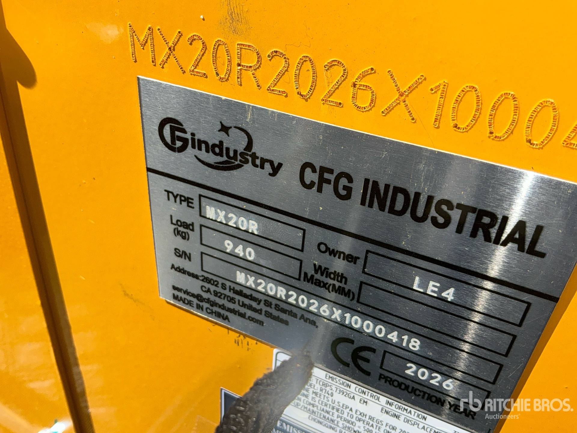 2026 CFG MX20R