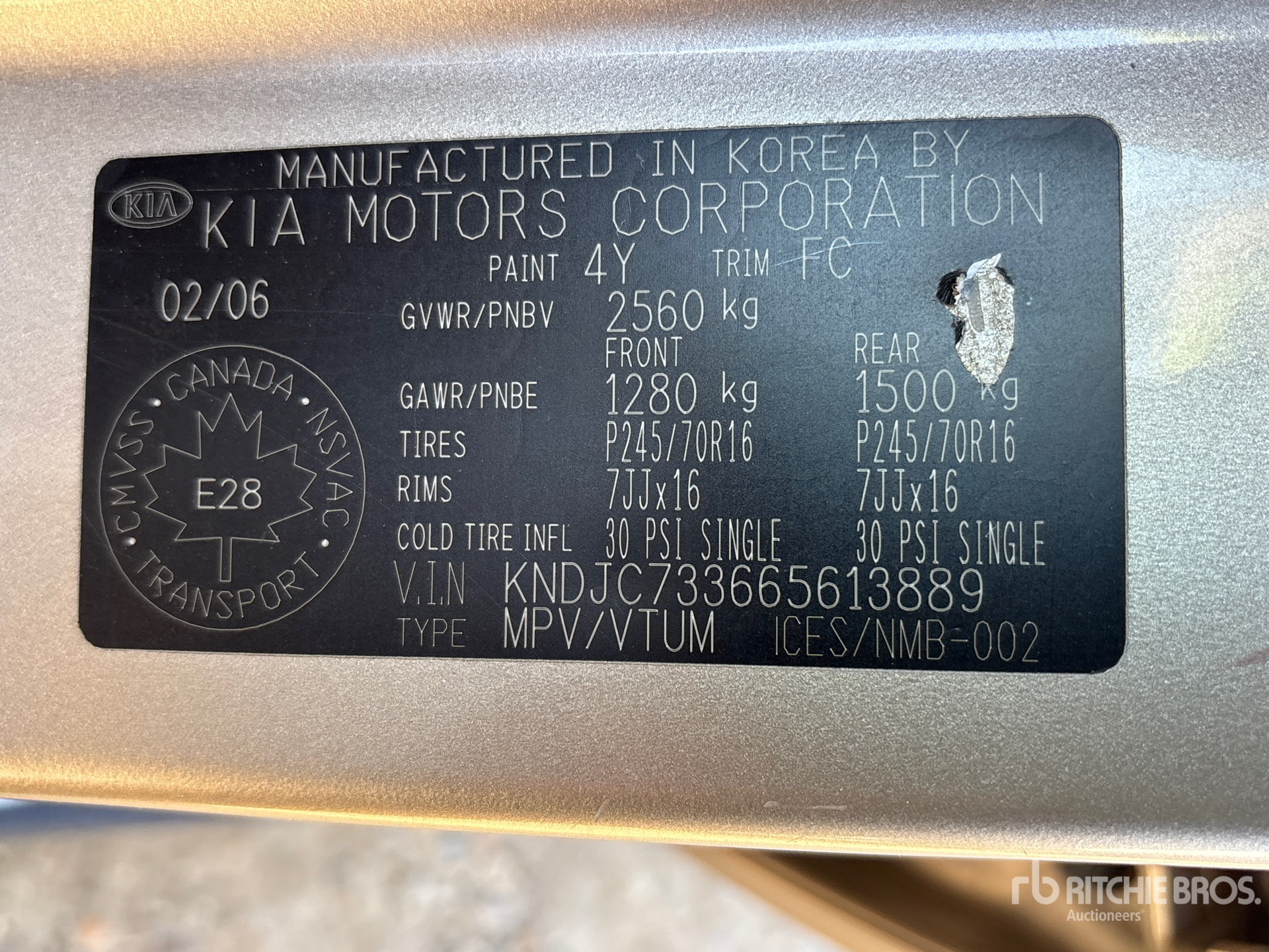2006 Kia SORENTO LX