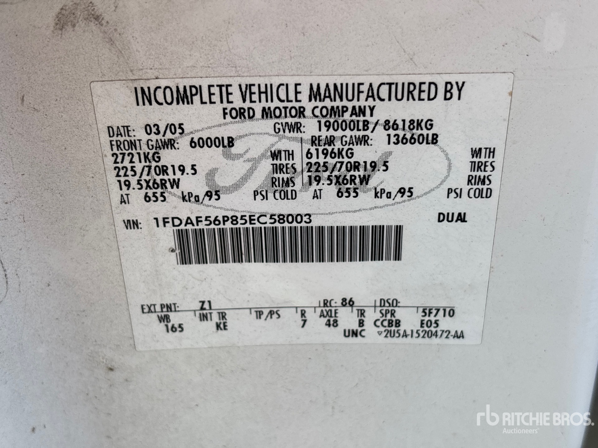 2005 Ford F-550