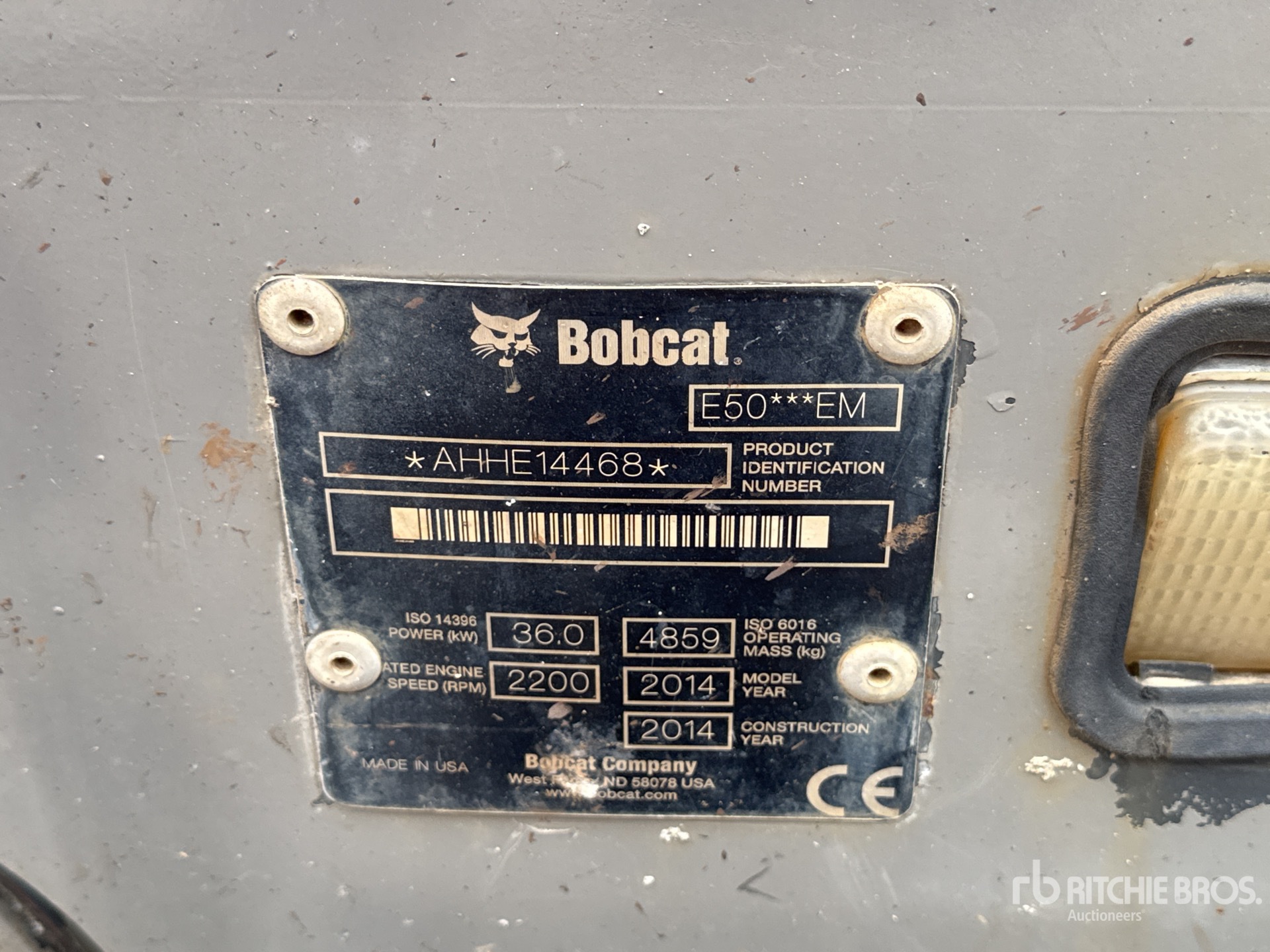 2014 Bobcat E50EM
