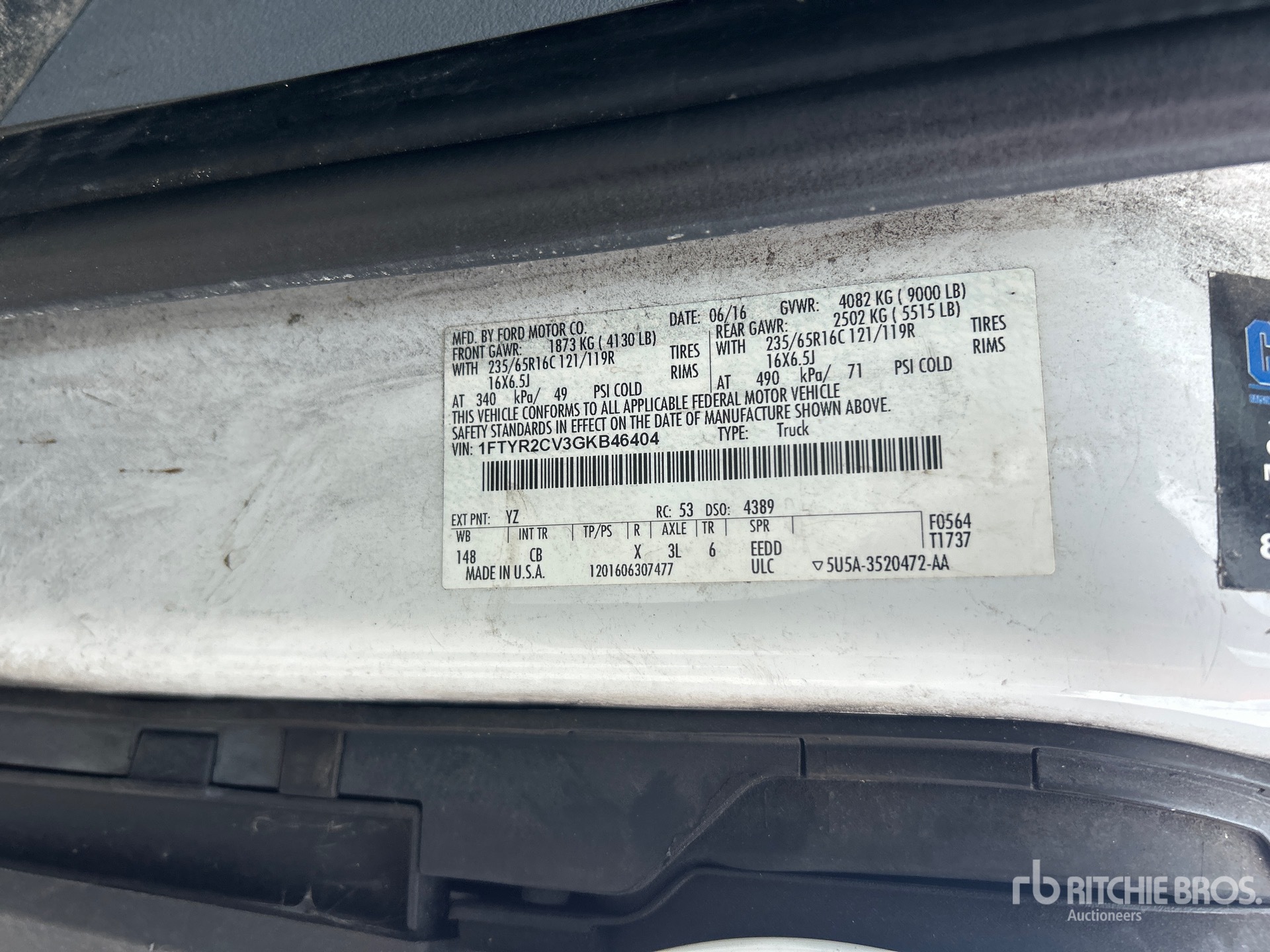 2016 Ford TRANSIT 250