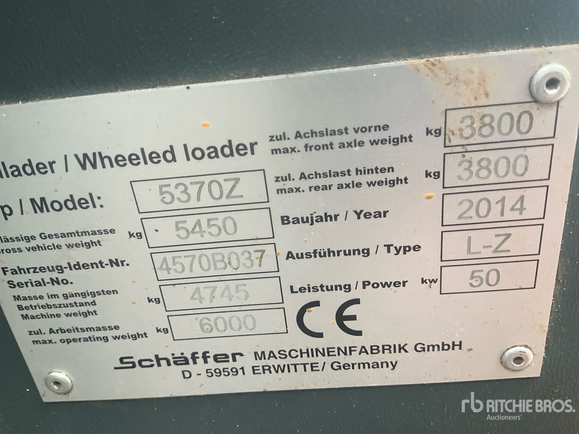 2014 Schaeffer 5370Z