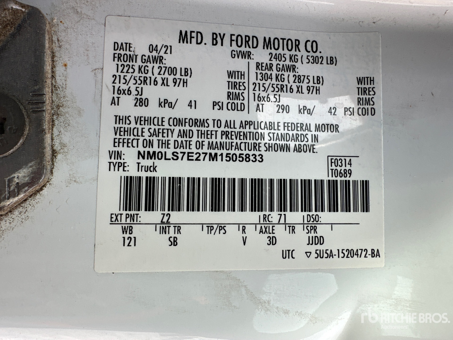 2021 Ford TRANSIT CONNECT