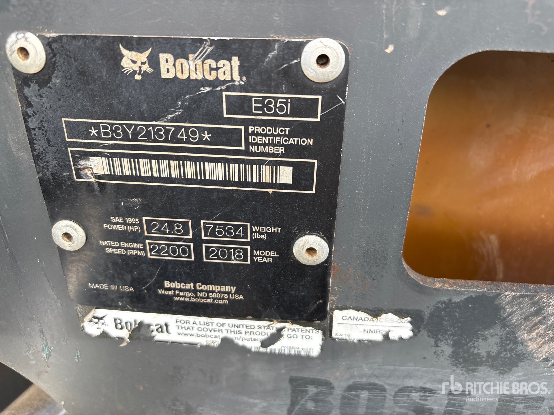 2019 Bobcat E35I