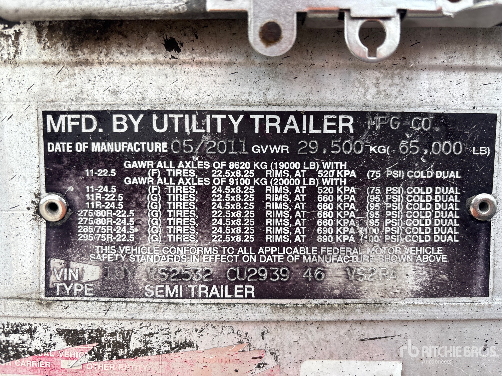 2012 Utility VS2RA
