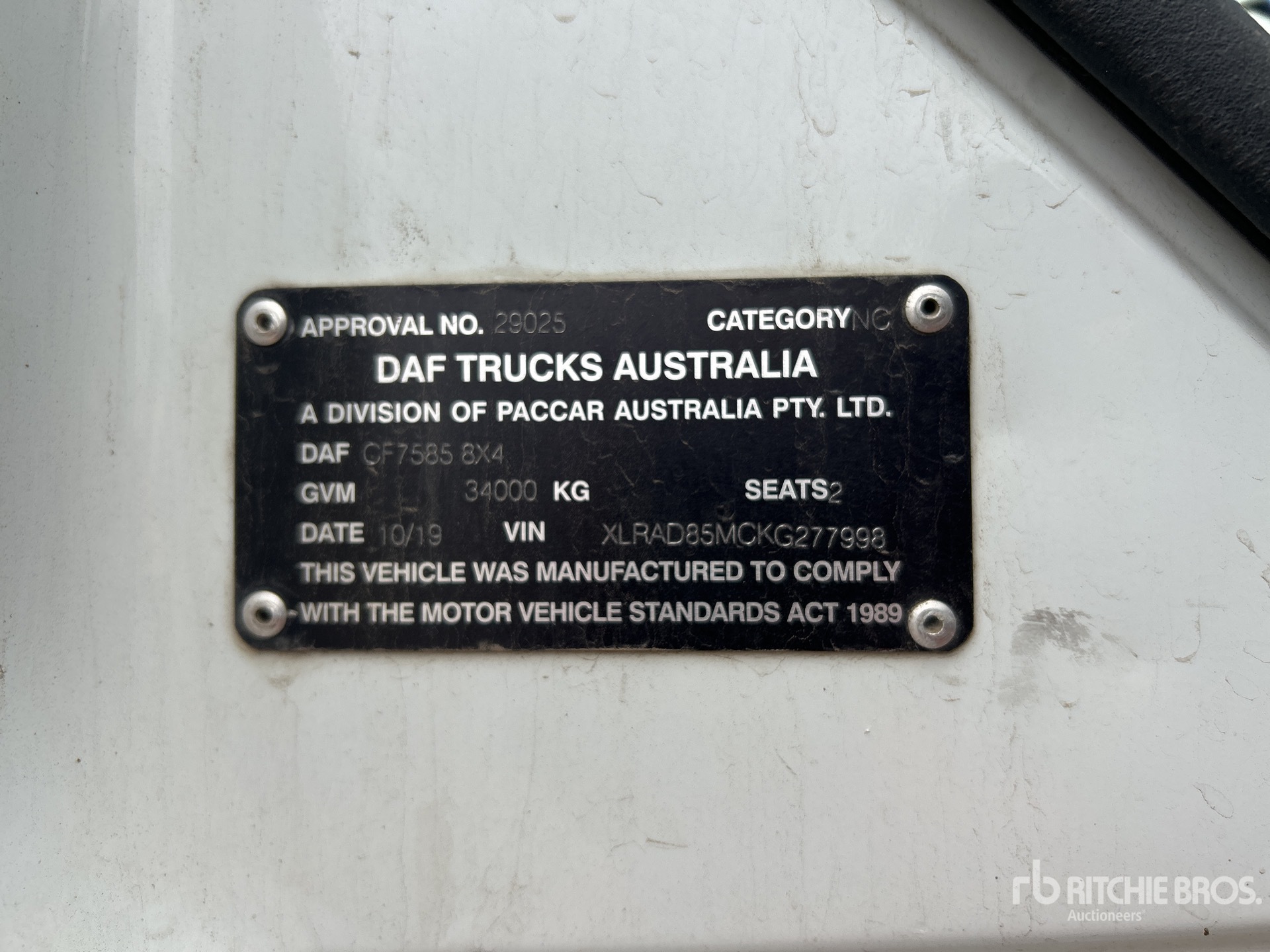 2019 Daf CF85.510