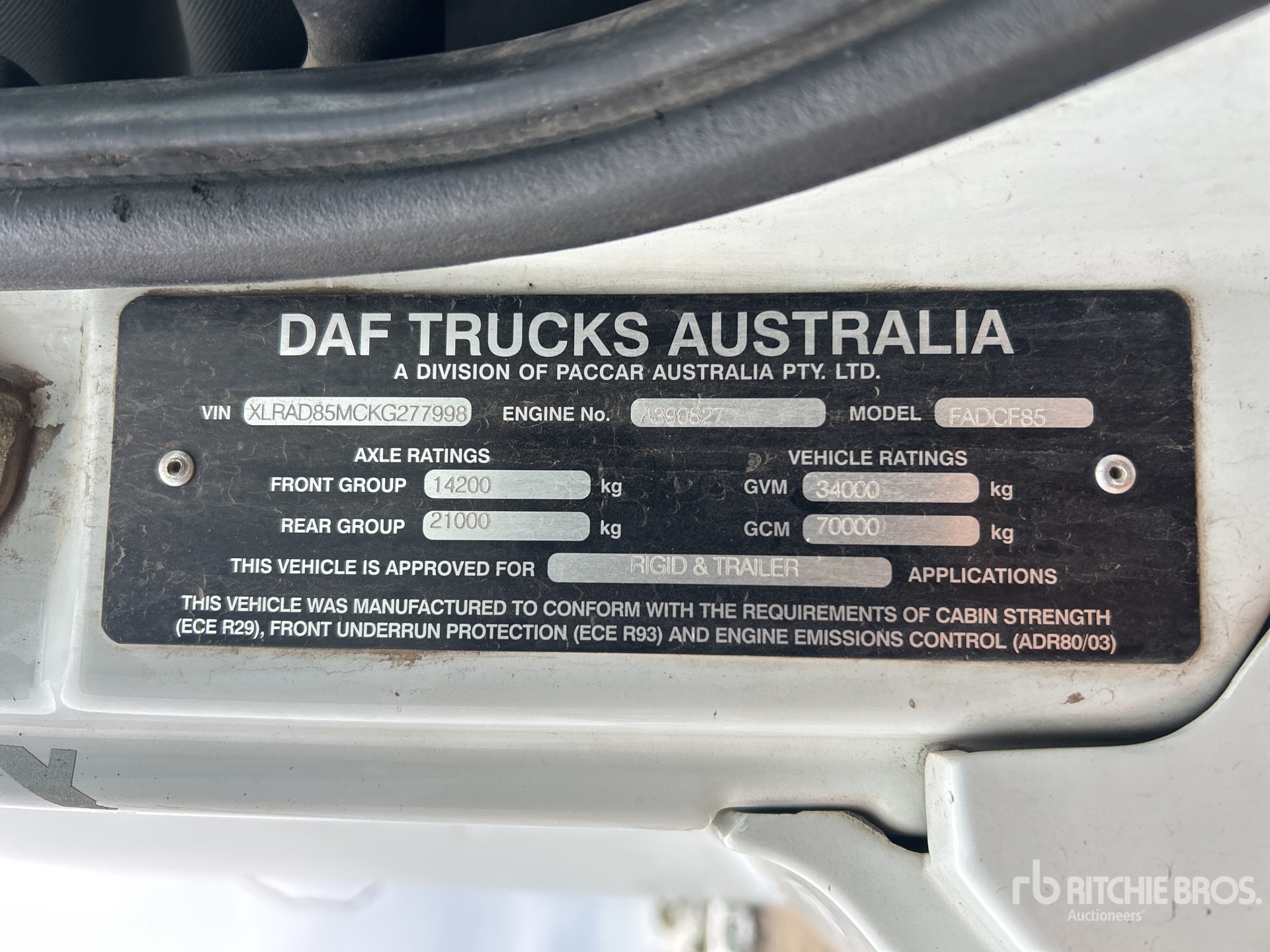 2019 Daf CF85.510