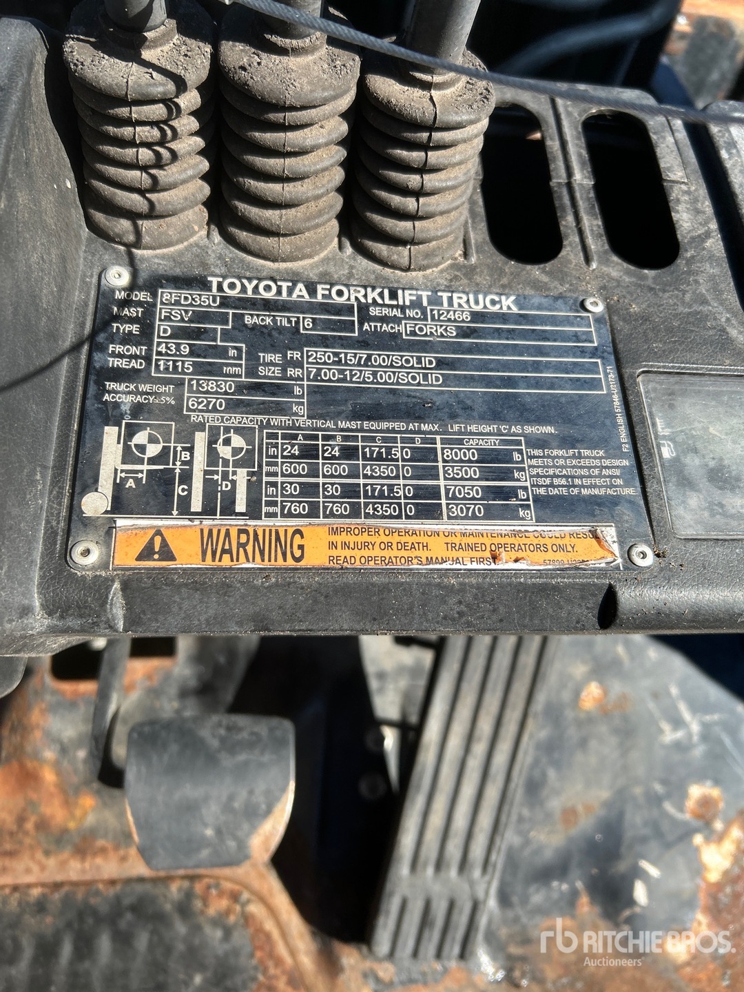 2018 Toyota 8FD35U