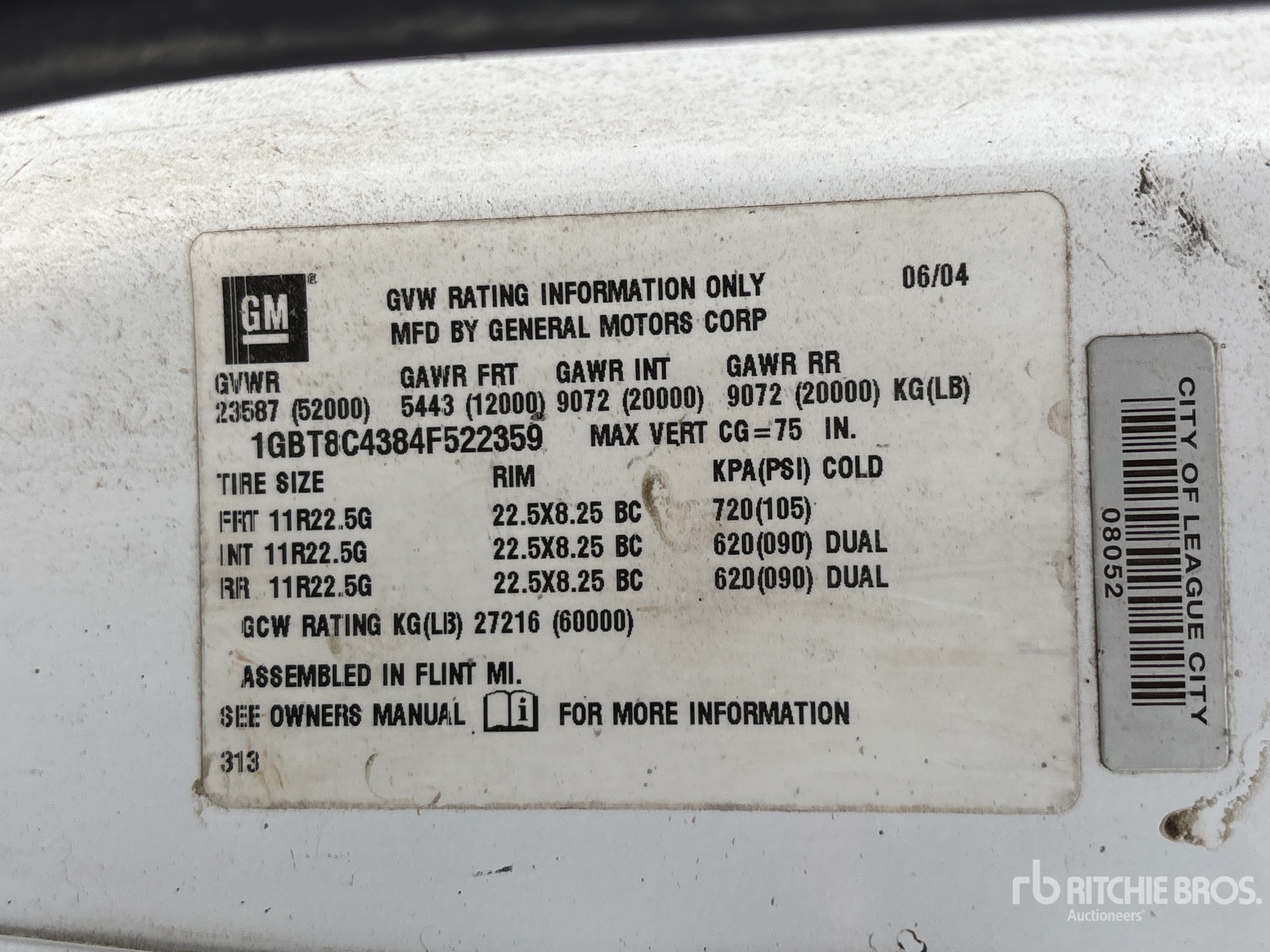 2004 GMC C8500