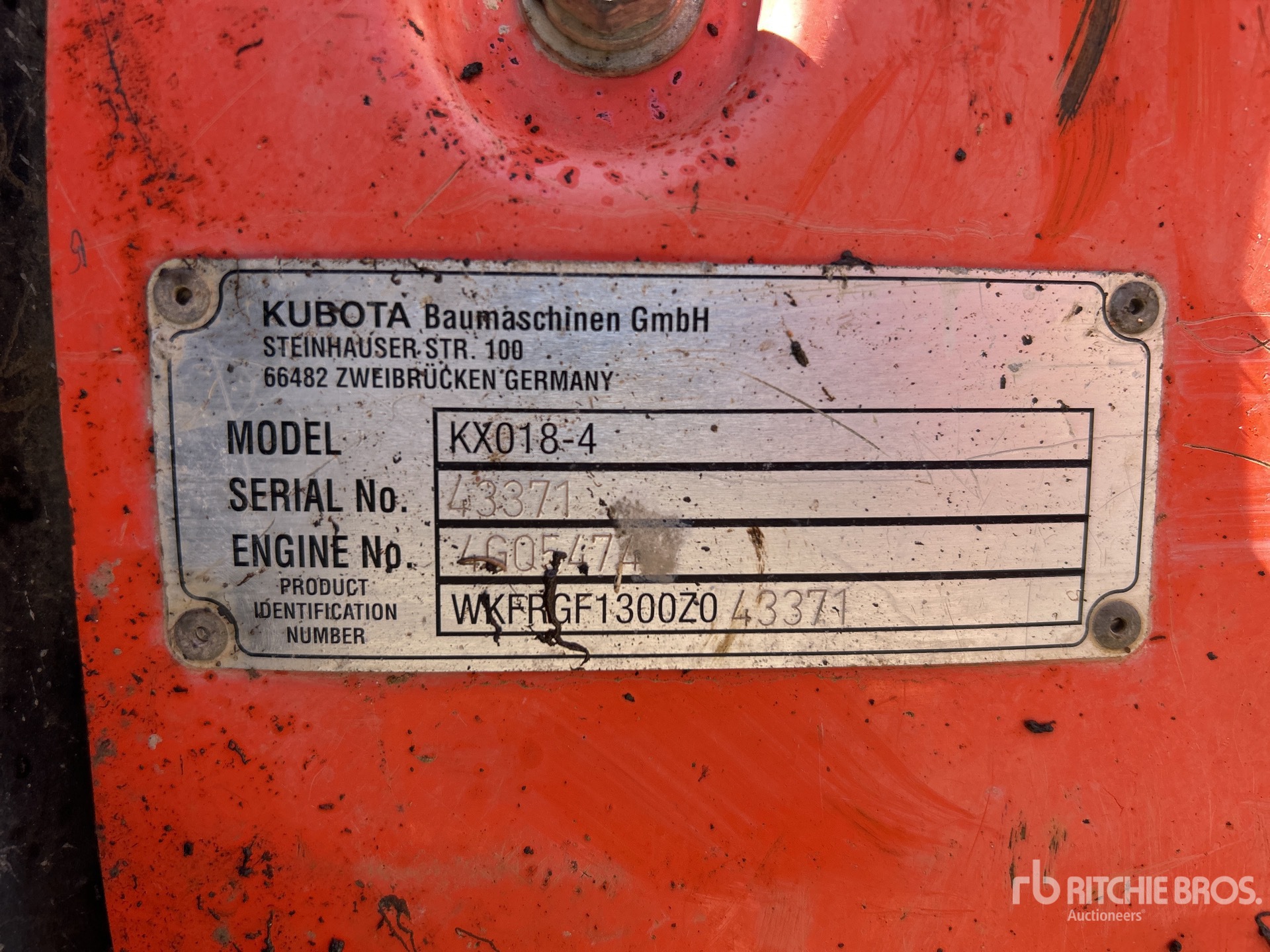 2016 Kubota KX018-4