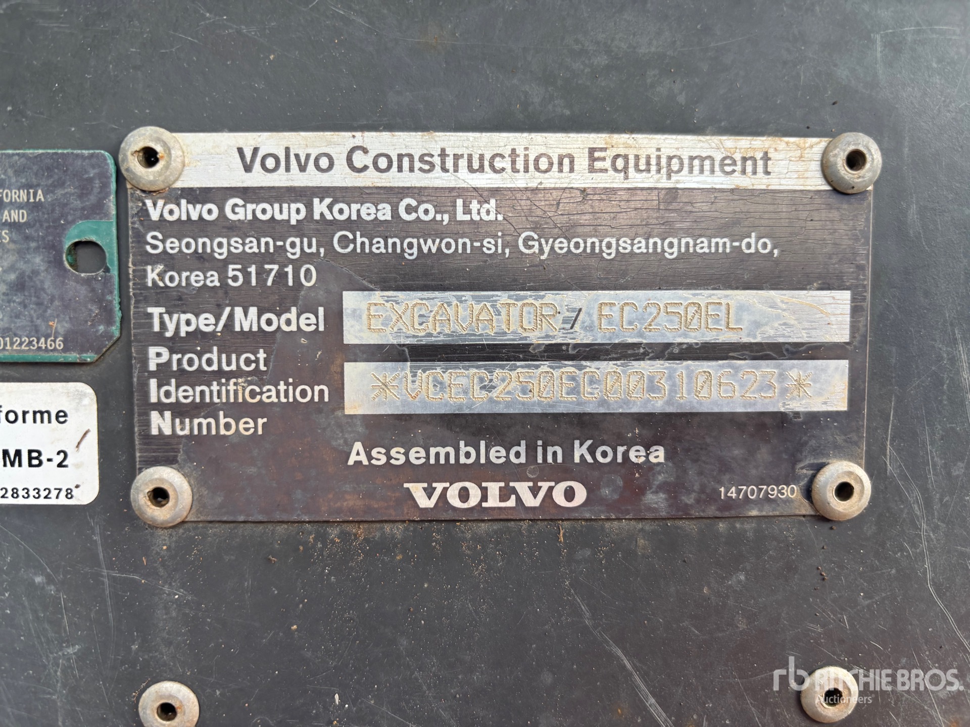 2018 Volvo EC250EL