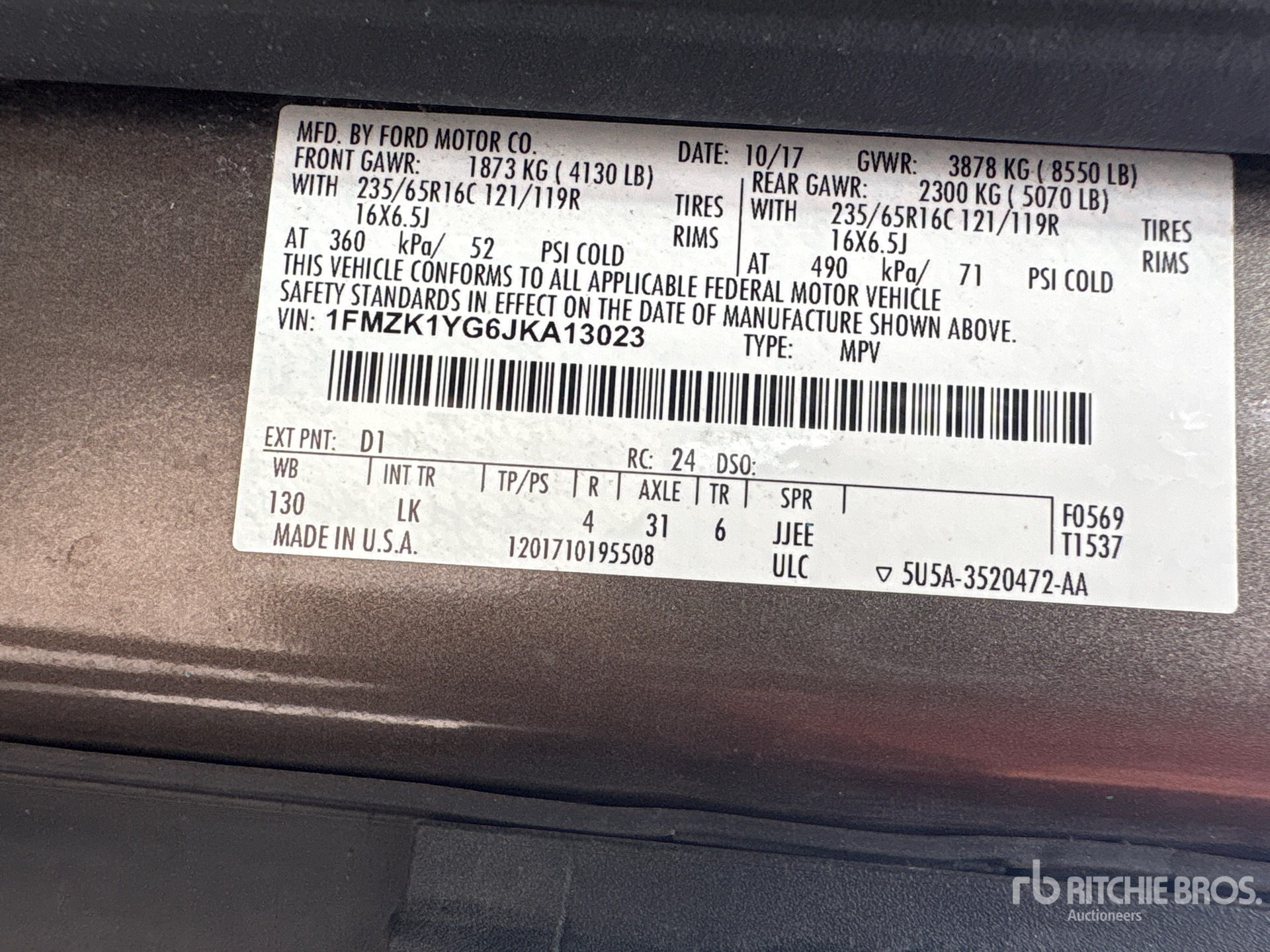 2018 Ford TRANSIT 150