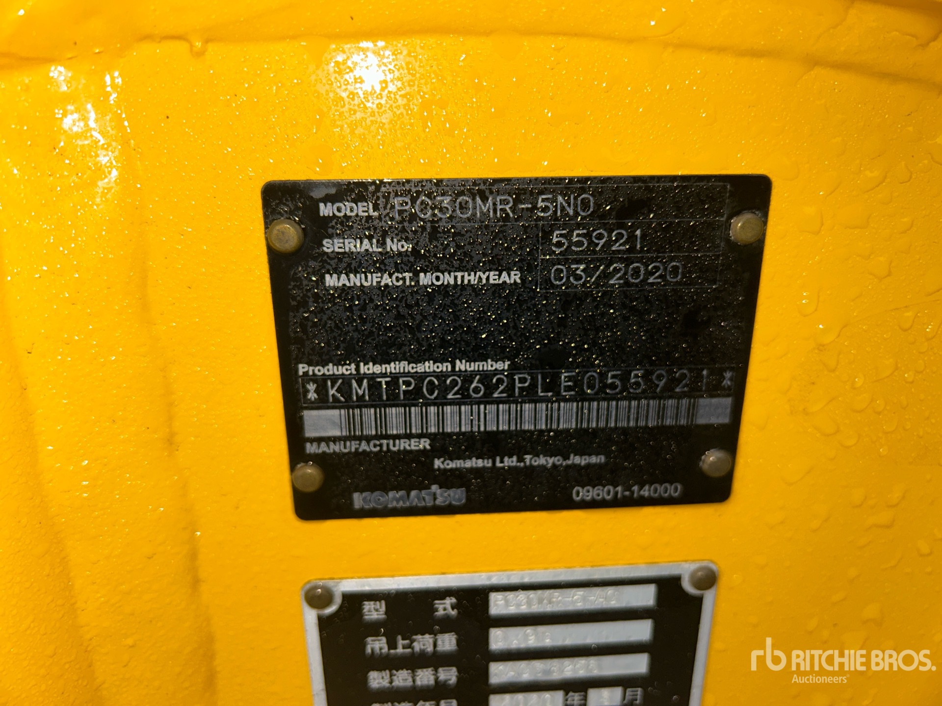 2020 Komatsu PC30MR-5NO