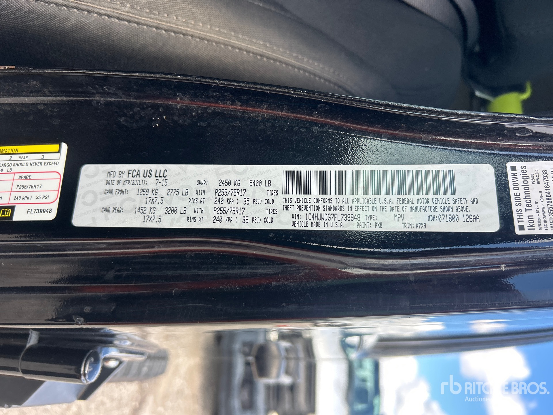 2015 Jeep WRANGLER UNLIMI