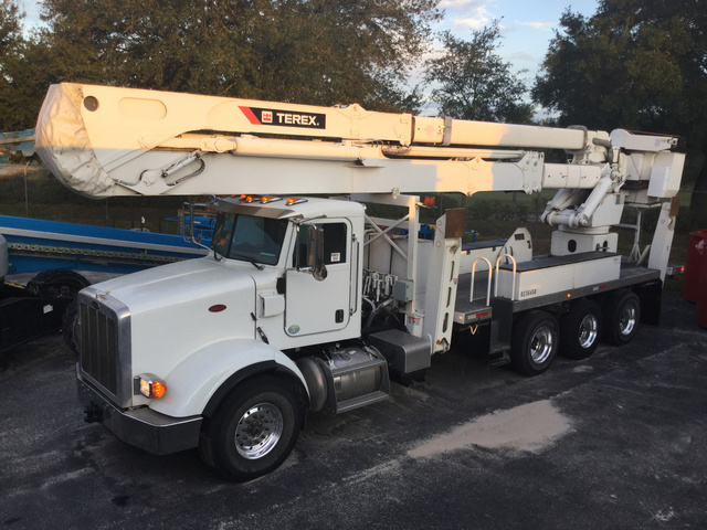 Terex Hi-Ranger TM125 Bucket on 2014 Peterbilt 365 Truck