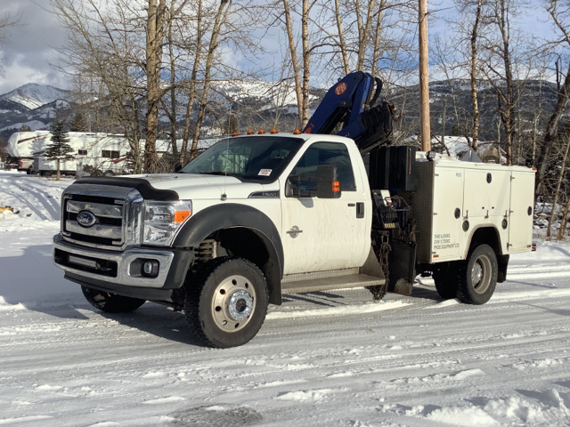 2011 Ford F-550 Super Duty 4x4 Service Truck w/ Crane