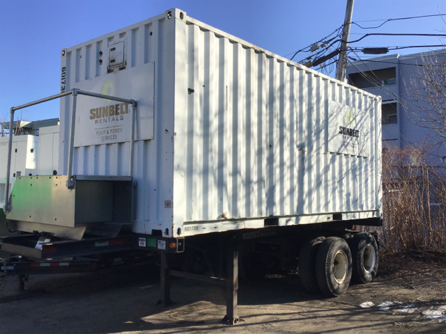 2002 Multiquip EGC500V Power Van on 2003 T/A Container Chassis