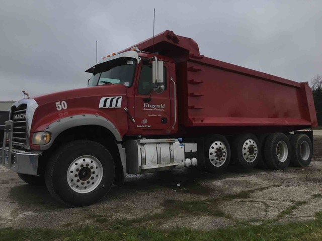 2013 Mack GU713 Quad/A Dump Truck 2013 Mack GU713 Quad/A Dump Truck
