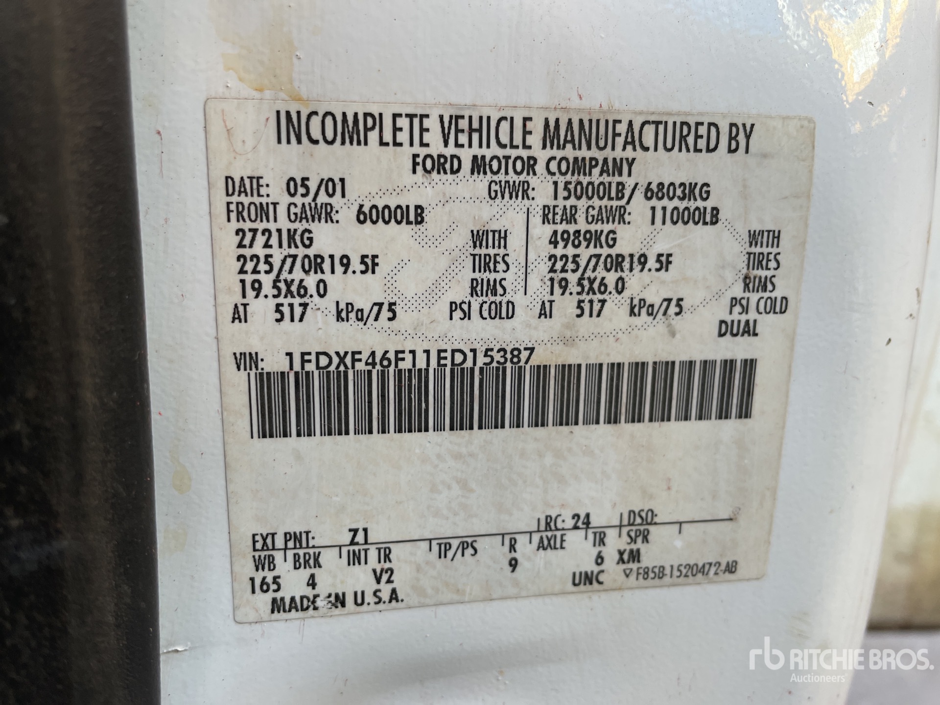 General Appearance with Numero seriale/numero d’identificazione del veicolo (VIN)